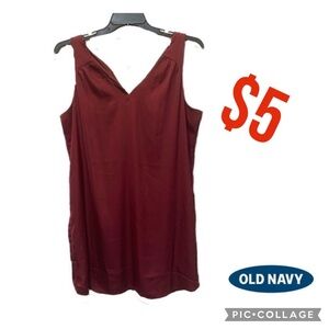 NWT Old navy maroon slip on dress size large